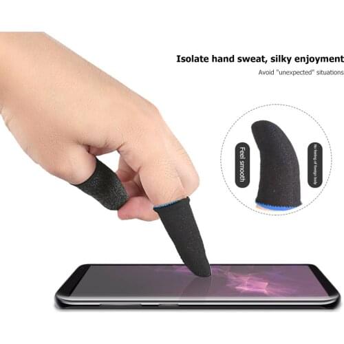 Gaming Finger Thumb Sleeve Gloves Game Controller Finger Covers Sweat-Proof PUBG Gaming Nylon Thumb Touch Sleeve