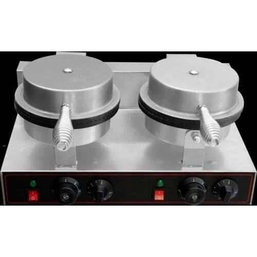 Commercial Ice Cream Cone Machine Electric Waffle Maker Dual Baker 110V / 220V Brand new RH
