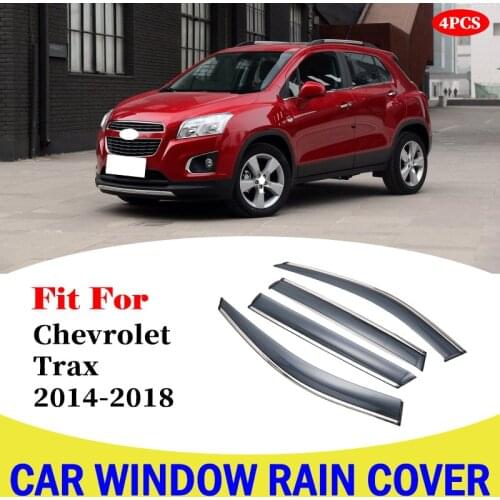 For Chevrolet Trax 2014-2018 Car Window Sun Rain Shade Visors Shield Shelter Protector Cover Trim Frame Car Accessories