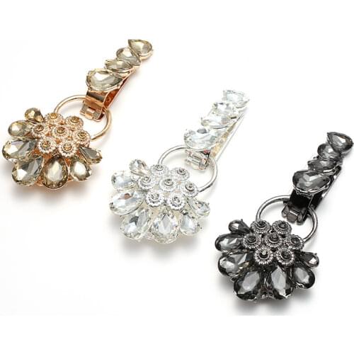 Glass Shiny Fur buttons Sewing Rhinestone buckles Fur Clothes