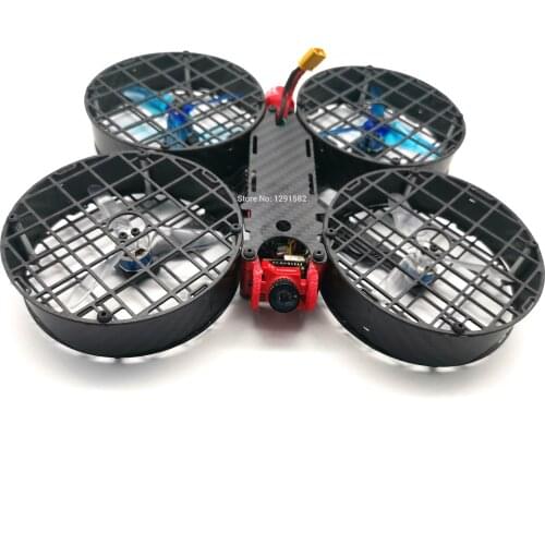 Micro Mini X148 148 148mm Frame Mini FPV RC Carbon Fiber Quadcopter Frame Kit with Carbon Fiber Prop Guard for FPV Drone