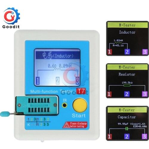 3.5 inch (160*128) Colorful Display Multifunctional TFT Backlight Transistor LCR-T7 Tester for Diode Triode Capacitor Resistor