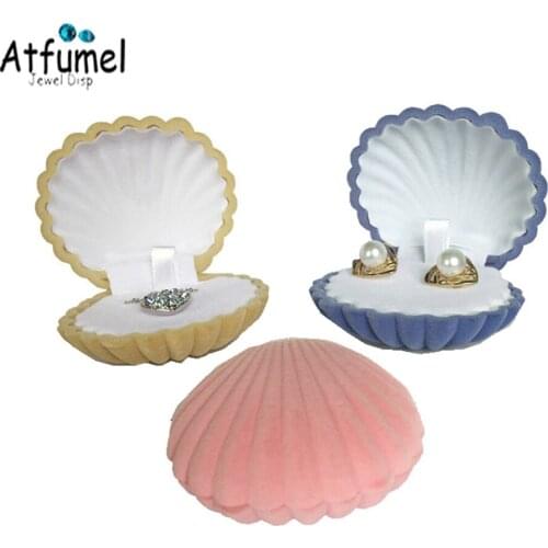 Wholesale 50Pcs Velvet Earrings Jewelry Box Engagement Porte Alliance Pour Mariage Pendant Jewelry Organizer Storage Gift Box