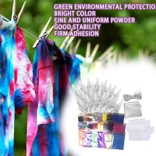 Fabric Diy Tie Dye Powder Color Change Free Cooking Color Reduction Dye Powder Clothes Suit Coloring Dye Paint Pigment