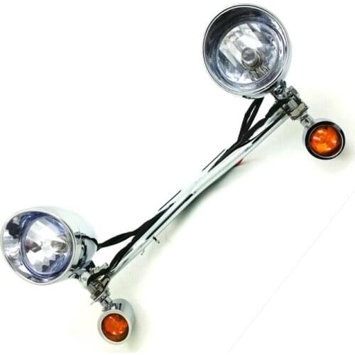 Motor Bullet Turn Signal Spot light For Kawasaki Vulcan Cruiser Touring Chopper