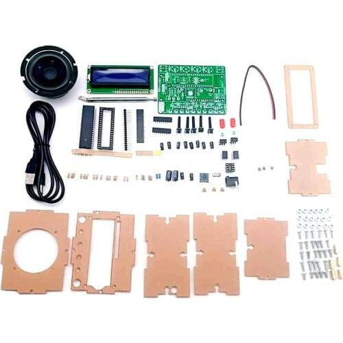 DIY Radio Electronic Kit 51 Single-Chip FM Digital Sound Machine, Level Indicator Can Be Controlled Separately