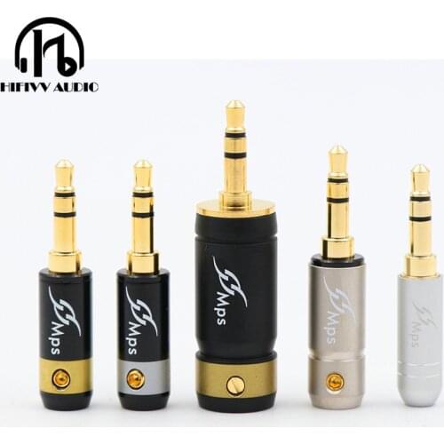 Taiwan MPS imported hifi 3.5mm headphone plug DIY stereo welding audio JACK plug Earphone plug