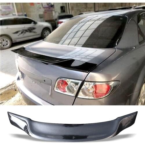 Car Trunk Spoiler Carbon Fiber FRP Auto Rear Trunk Wing R Style Refit Accessories Spoiler For Mazda 6 2003-2013 M6
