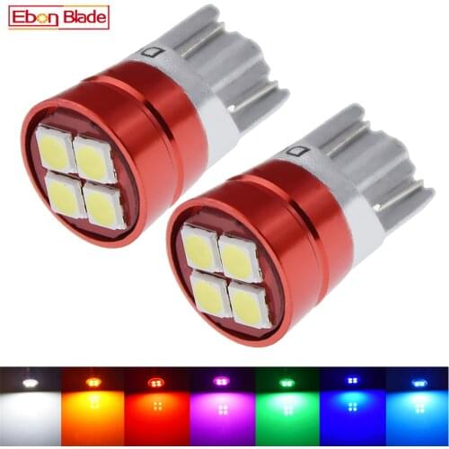 2x 24V 24 Volt T10 W5W LED Bulb Car Truck Side Interior Lights Super Bright 3030 Chips Auto Dome Map Marker Parking Lamp 7 Color