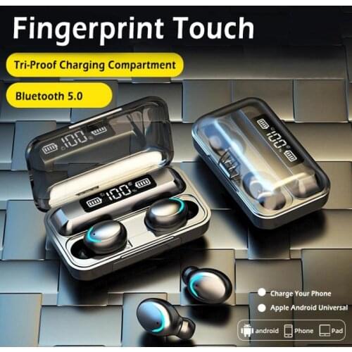 TWS Bluetooth-compatible Headset Binaural Power Display Touch Headset Earphone For Smartphone For Xiaomi Huawei Iphone