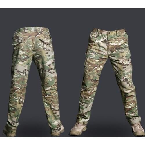 Waterproof Rip-Stop Quick Dry Cargo Pants Combat Trousers 2021 Military Tactical Camouflage Camping Hiking Pants Outdoor