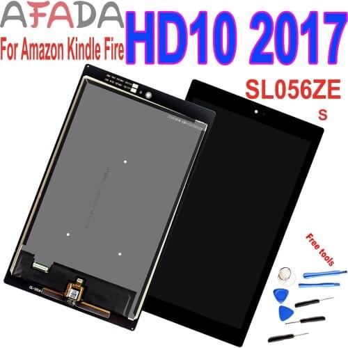 10" LCD Display For Kindle HD10 2017 HD 10 2017 7th Gen SL056ZE Touch Screen Digitizer Assembly Replacements Repair