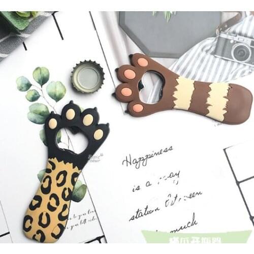100pcs Magnet Shaped Bottle Opener Cute Bar Tool Glass Beer Bottle Opener Corkscrew Kitchen Bar Tools Fridge Magnet