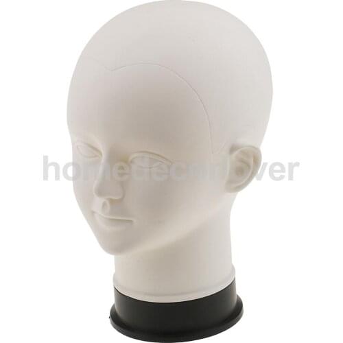 White PVC Children Mannequins Manikin Head Model for Wig Hat Scarf Glasses Show Stand Headphone Display