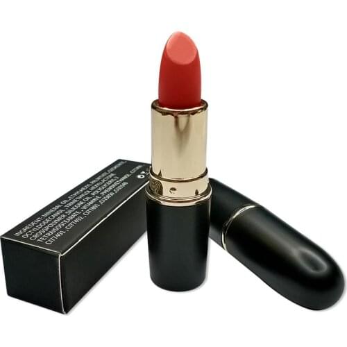 10 Piece Black Tube Matte Lipstick Custom Waterproof Long Lasting Nude Lipstick Private Label Makeup Cosmetics Wholesale