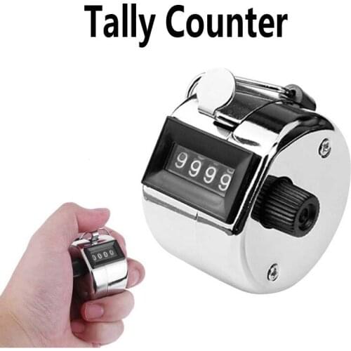 Digits finger counter hand manual tally clicker counter handheld Stainless Desk & Hand Held golf row click Tally Counter