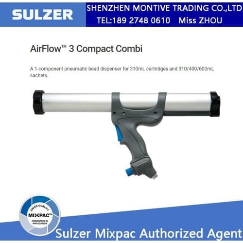 COX AirFlow 3 Compact Combi A 1-Component Pneumatic Bead Dispenser For 310mL Cartridges And 310/400/600mL Sachets Save Pressure