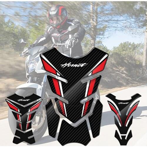 For Honda Hornet CB600F CB650F CB250 CB1000R 3D Carbon-look Motorcycle Tank Pad Protector Sticker