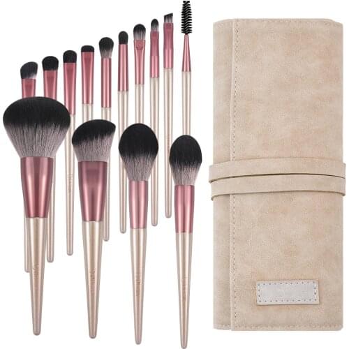 DUcare 14PCS makeup brush high quality synthetic hair brushes set-powder&blush&foundation&eyeshadow&beauty