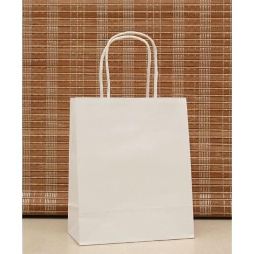 Elegant Gift bag 18x15x8cm 20pcs Multi Color Small size Paper gift bag Kraft gift bag with handle Excellent Quality