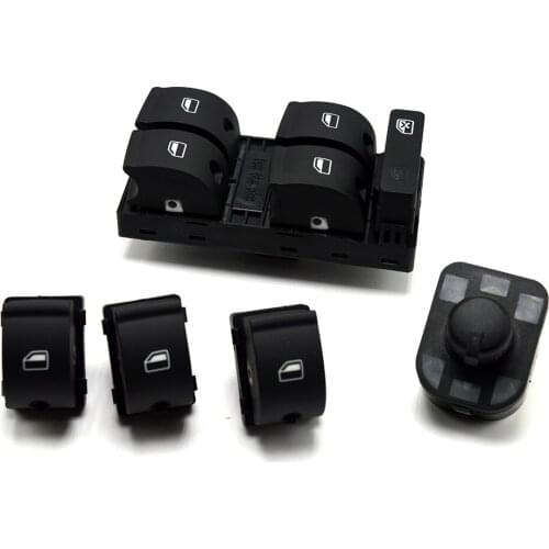 Power Electric Master Window Mirror Control Switch 5PCS/SET For AUDI A4 S4 B6 B7 RS4 SEAT Exeo 8E0959851 8E0959855 8E0959565A