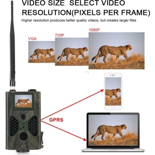 Mobile Wild Hunting Cellular Trail Camera 16MP 2G Email MMS SMTP1080P HC330M Photo Traps Night Vision Wireless Wildlife Cameras