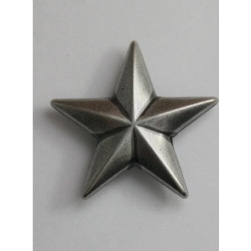 KB203) Wholesale 50pc 1''(2.6cm) Metal Concho Western Star Concho Leathercraft Antique-silver