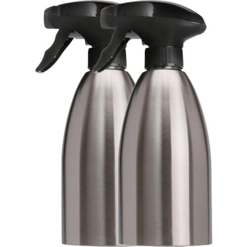 500ML Stainless Steel Oil Spray Bottle Kitchen Olive Oil Sprayer For Barbecue Picnic Cooking Oil Sprayer Press Type Leak Proof