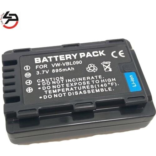 Laipuduo 895mAh VW-VBL090 VW VBL090 Camera Battery For Panasonic HDC-SD60 HDC-TM55 HDC-HS60 TM60