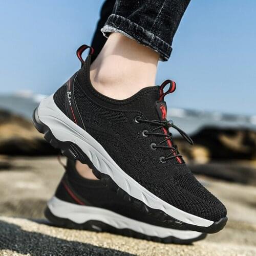 Summer Mens Comfortable Breathable Mesh Foot Fitness Walking Shoes Middle-aged Elderly Fashion Trend Casual Shoes Mens Shoes