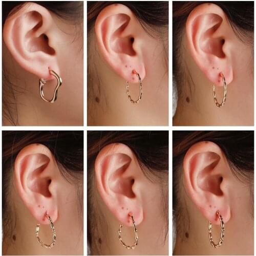 Small Hoop Earrings For Women Gold Fashion Earrings Hoops Silve Hoop Circle Tiny Handmade Jewelry Women Accessories Gift