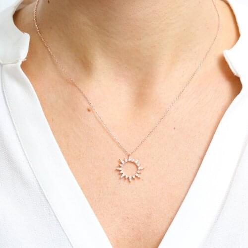 Trendy For Woman 925 Summer Fashion Jewelry Zircon Gift Necklace Cute Accessories High Quality Retro Crystal Pendant Swarovski