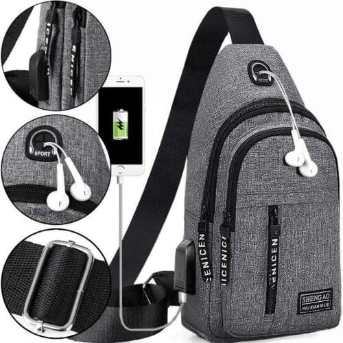 Mens Casual Crossbody Chest Bag Sling Shoulder Mens Bag One Strap Lightweight Mini Male Bags Pouch DayPack for Travel Sport