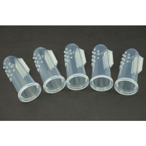 10Pc Finger Toothbrush Pet Dog Oral Dental Teeth Cleaner Care Hygiene Brush Soft