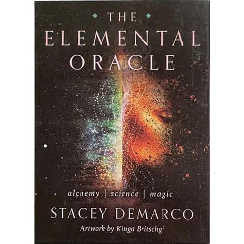 New The Elemental Oracle Cards Game Family Holiday Party Board Game Divination Tarot Cards With PDF Guidebook