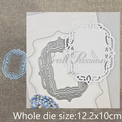 New Design Craft Metal stencil mold Cutting Dies lace frame decoration scrapbook die cuts Album Paper Card Craft Embossing