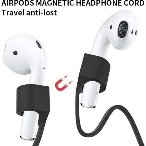 Suitable for airpods magnetic anti-lost rope Bluetooth headset magnetic suction silicone lanyard earphone accessories airpods