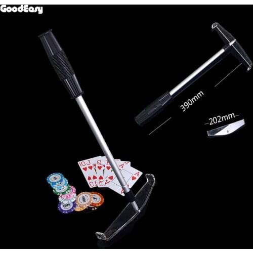 Poker Chip Push Chips Harrow Flexible Metal Chips Grilled target telescopic rod / bar Poker Table Accessories