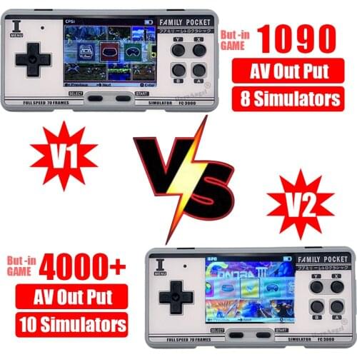 Handheld Video Game Console Built-in 1091 Classic Games Portable Console Support 8 Formats Game AV Out Put Dropshipping