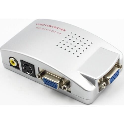 VGA to RCA converter PC VGA to AV RCA S-video Signal Adapter Converter Video Switch splitter Box