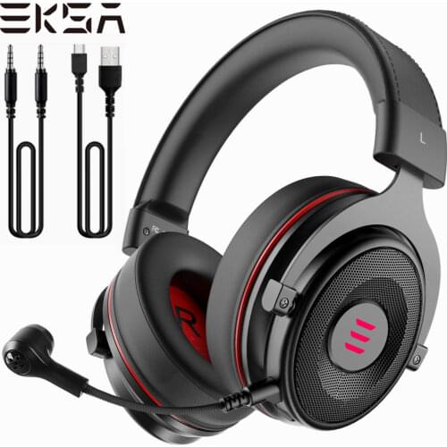 EKSA Gamer Headset 7.1 Surround Sound Gaming Headphon E900 PRO Wired Game Headphones For PC/Xbox/PS4 with Noise-cancelling Mic