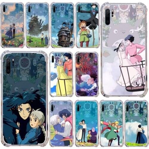 Anime Howls Howls Moving Castle Phone Case Transparent For Samsung Galaxy A71 A21s S8 S9 S10 plus note 20 ultra