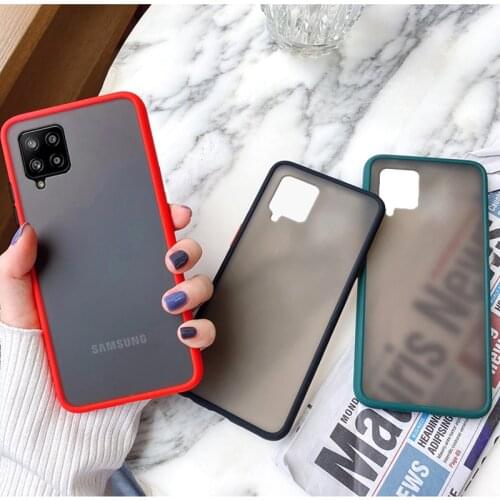 Translucent Matte Phone Case for Samsung Galaxy A12 Ultra Cover Skin Feel Full Protection Case for Samsung A12 A 12 galax a12