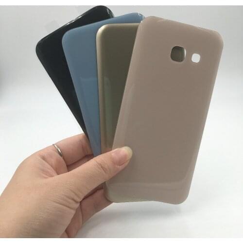 RTBESTOYZ Original For Samsung Galaxy A3 2017 A320 A320F Back Battery Cover Door Housing Case Glass Battery Door Housing Cover