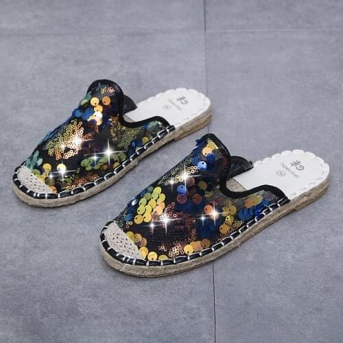 Women Flat Slippers Slip on Casual Shoes Sewing Ladies Breathable Mesh Female Comfortable Fashion Shoes Womens Summer Footwear