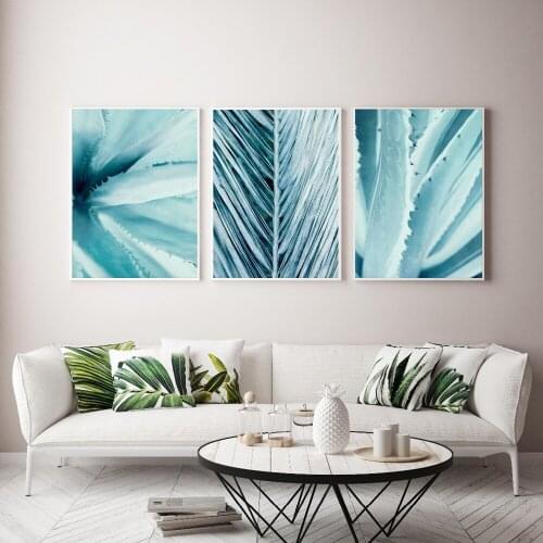 Tropical Aloe Leaves Canvas Posters and Prints Minimalist Painting Wall Art Decorative Plant Picture Nordic Style Decor For Room