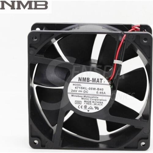For NMB Blowers 4715KL-05W-B40 12038 12cm 120mm DC 24V 0.46A Axial industrial server computer cooling fans