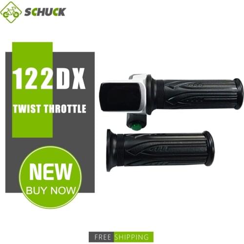 WUXING 122DX 36V 48V Twist Throttle SM Plug With Power Indicator And Power Lock For Electric Bicycle Conversion Kit