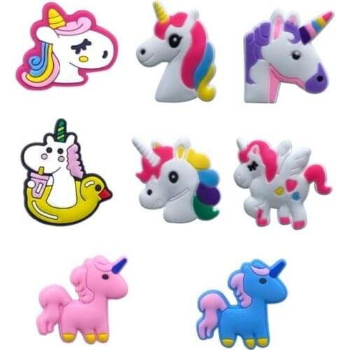 1PCS Little Horse PVC Shoe Charms Customize Accessories Fit for Shoes Bracelets Bands Croc JIBZ Shoe Buckles Ormaments Boy Gifts