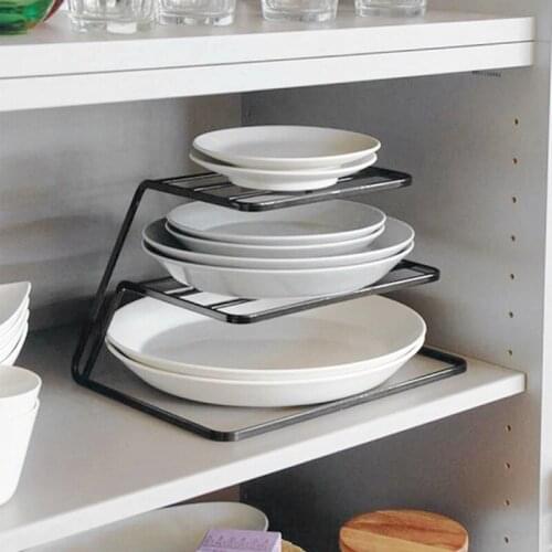 1Pc Dish Drying Rack 3 Layer Tableware Storage Rack Closet Organizer Bowl Holder Plate Storage Shelf Kitchen Drying Rack